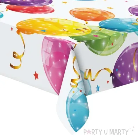 obrus papierowy balony sparkling balloons procos 180x120 cm