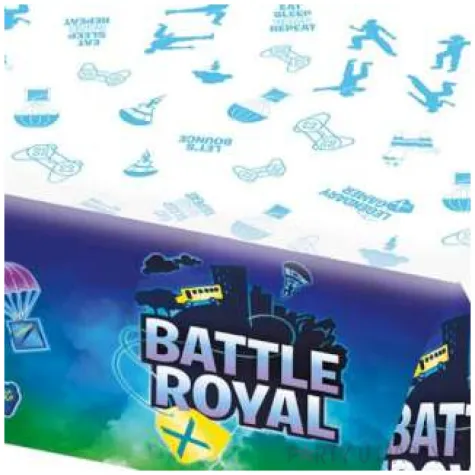 obrus papierowy battle royale amscan 137 x 243 cm