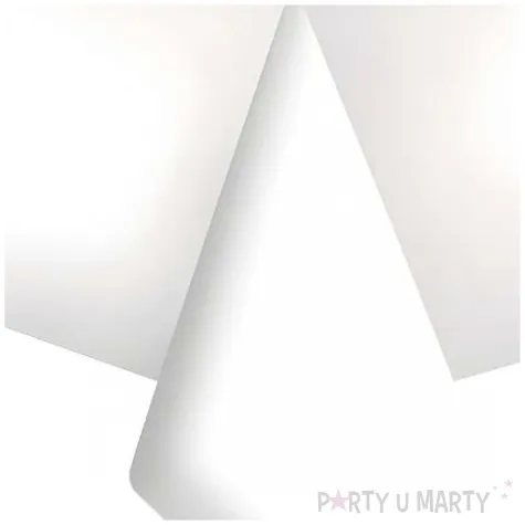 obrus papierowy classic bialy maki 180 x 120 cm