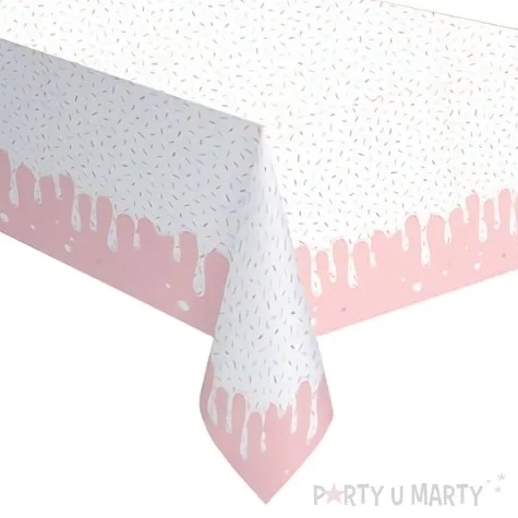 obrus papierowy crazy cake lukier z posypka amscan 180x120 cm