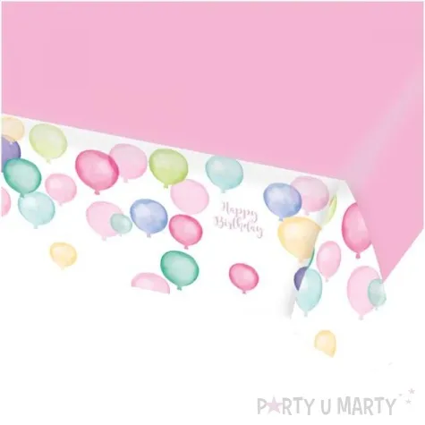 obrus papierowy happy birthday pastel amscan 175x115 cm