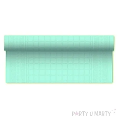 obrus papierowy kratka niebieski jasny 1 2 x 6 m