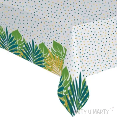 obrus papierowy liscie palmy i monstera amscan 180x120 cm