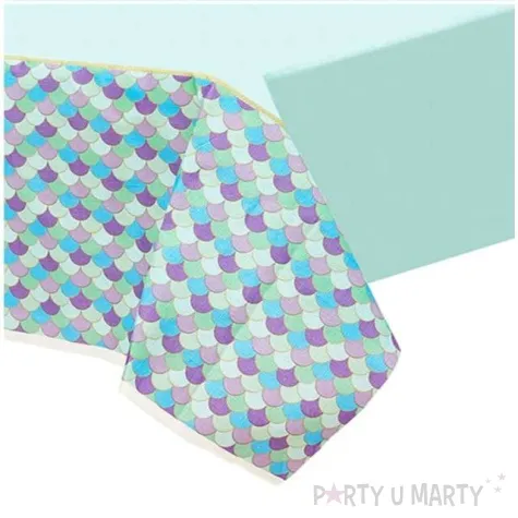 obrus papierowy mermaid wishes syrena amscan 259x137 cm