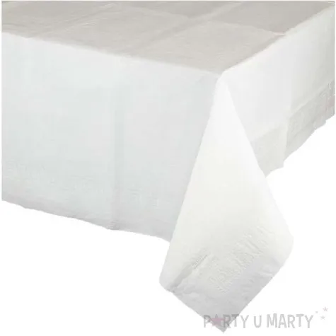 obrus papierowy premium bialy amscan 274 x 137 cm