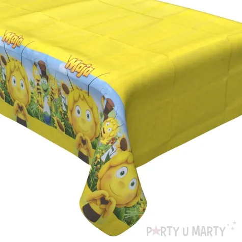 obrus papierowy pszczolka maja i przyjaciele zolty party factory 180 x 120 cm