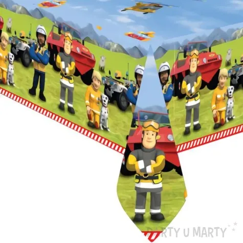 obrus papierowy strazak sam amscan 120 x 180 cm