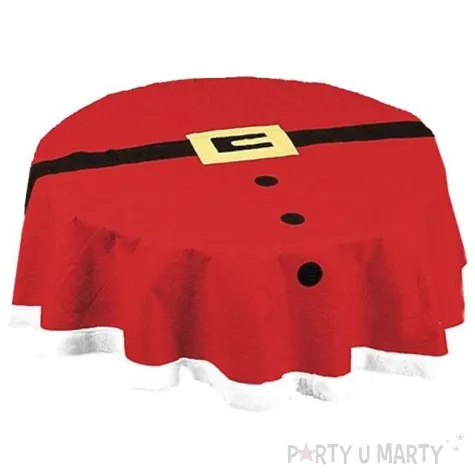 obrus swiateczny pas mikolaja kraszek 144 cm