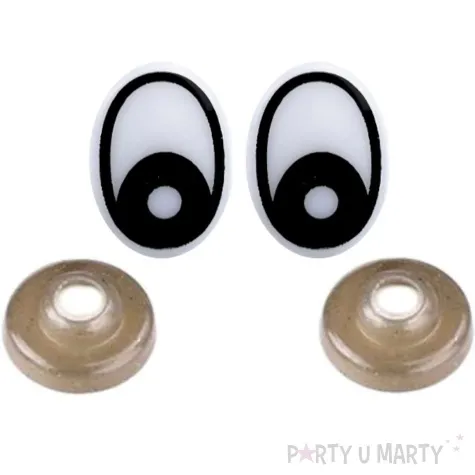 oczka bezpieczne bajkowe czarne stoklasa 16x12 mm 2 szt