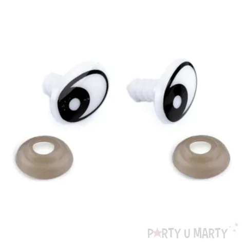 oczka bezpieczne bajkowe czarne stoklasa 16x12 mm 2 szt