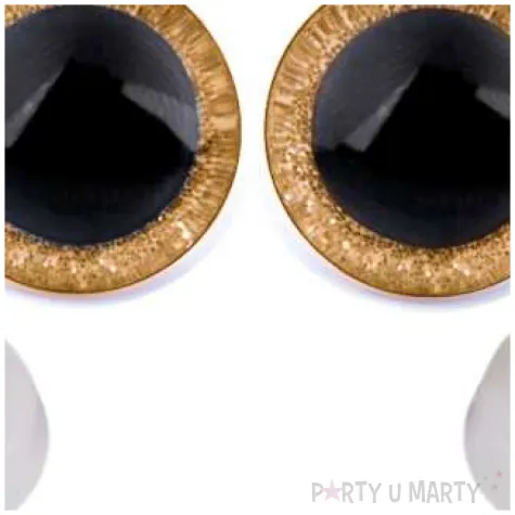 oczka bezpieczne brokatowe zlote stoklasa 20 mm 2 szt