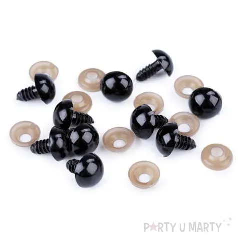 oczka bezpieczne classic czarne stoklasa 10 mm 10 kpl