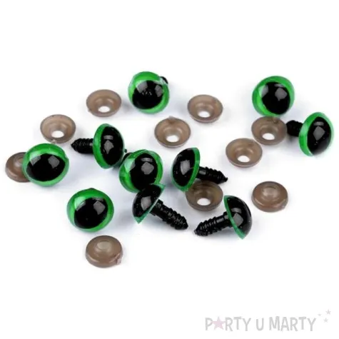 oczka bezpieczne kocie oczy zielone stoklasa 14 mm 2 szt