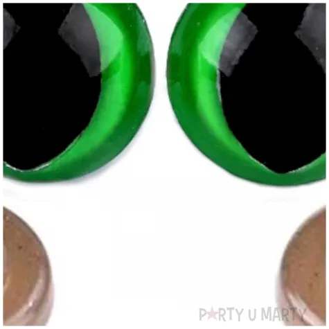 oczka bezpieczne kocie oczy zielone stoklasa 14 mm 2 szt