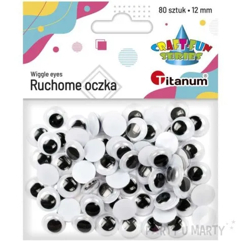 oczka ruchome titanum 12 mm 80 szt