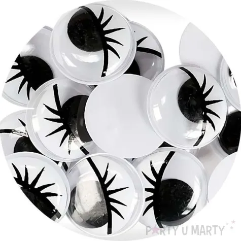 oczka ruchome z rzesami titanum 25 mm 15 szt