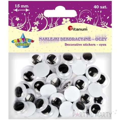 oczka samoprzylepne classic titanum 15 mm 40 szt