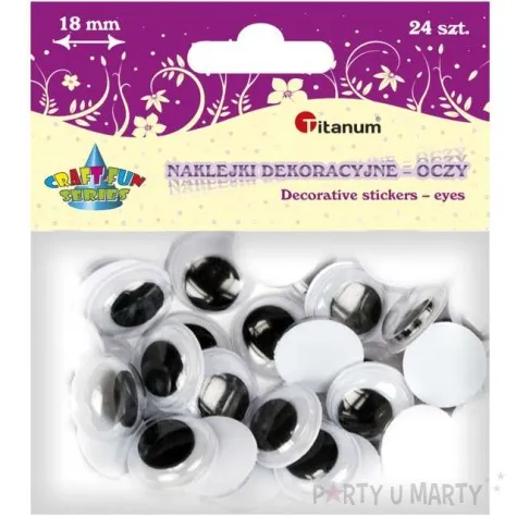 oczka samoprzylepne classic titanum 18 mm 24 szt