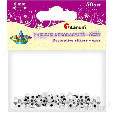 oczka samoprzylepne classic titanum 5 mm 50 szt