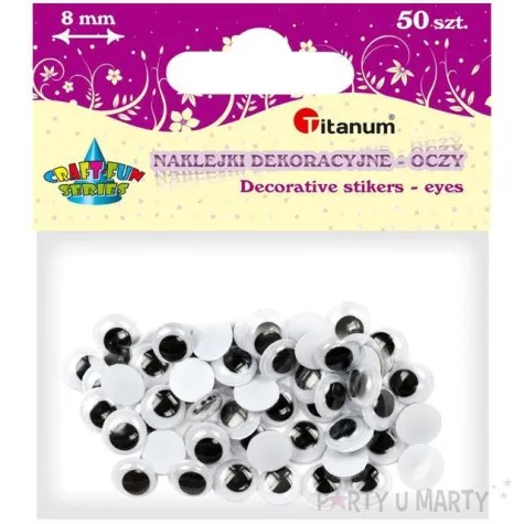 oczka samoprzylepne classic titanum 8 mm 50 szt