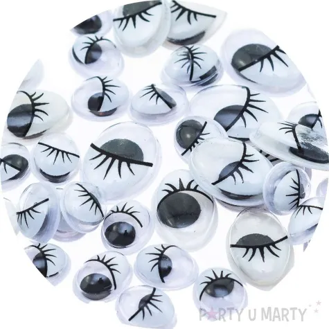 oczka samoprzylepne ruchome i wielkie brewis 8x10 12x16 mm 4 szt