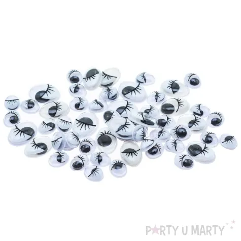 oczka samoprzylepne ruchome i wielkie brewis 8x10 12x16 mm 4 szt