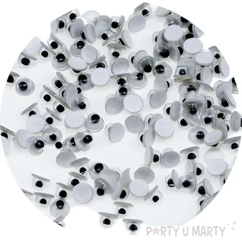 oczka samoprzylepne ruchome i wylupiaste 4 mm 200 szt