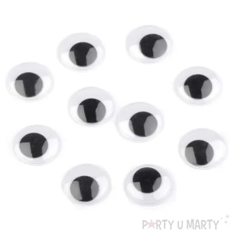 oczy samoprzylepne ruchome 25 mm 10 szt