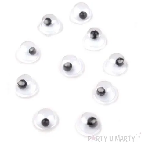 oczy samoprzylepne ruchome 4 mm 10 szt