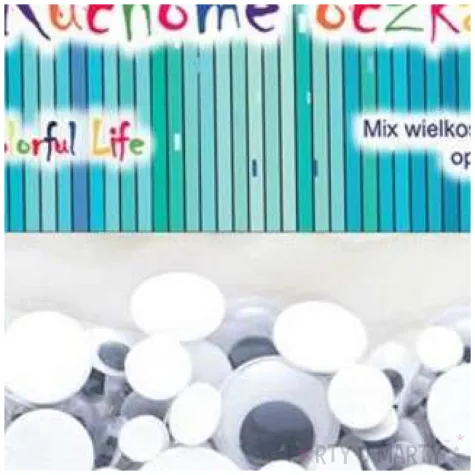 oczy samoprzylepne ruchome classic aliga 105 szt