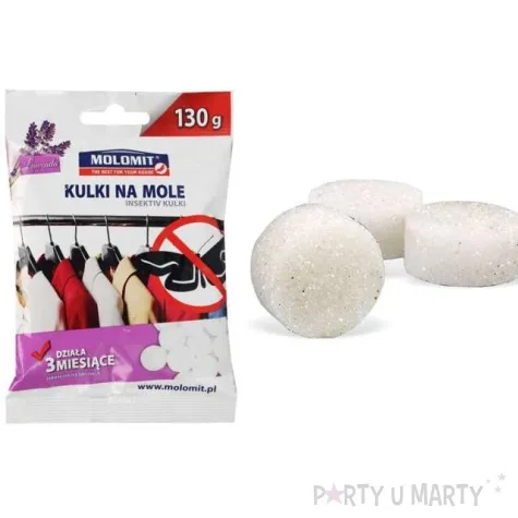odstraszacz na mole kulki lawendowe molomit 130g