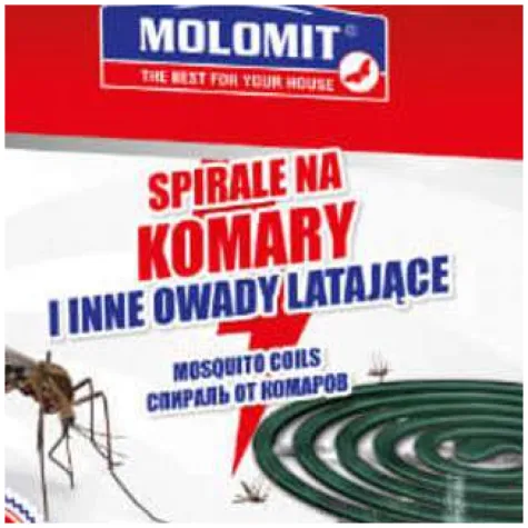 odstraszacz na owady latajace spirala molomit 10 szt