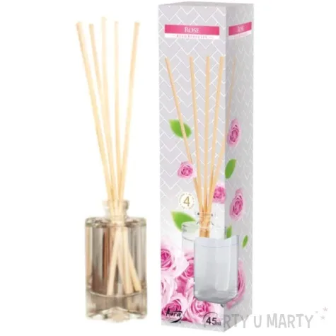 odswiezacz zapachowy roza patyczki bispol 45 ml