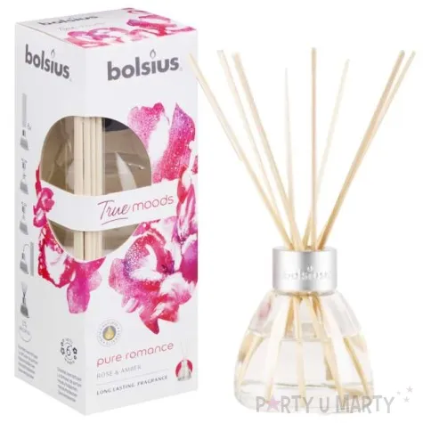 odswiezacz zapachowy true moods roza i bursztyn patyczki bolsius 45 ml
