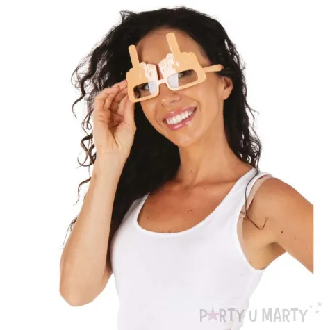 okulary fuck you srodkowy palec ptitclown