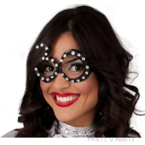 okulary party 30 urodziny czarny guirca