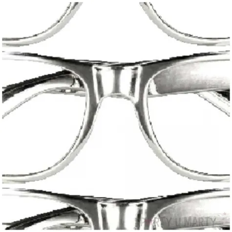 okulary party bibliotekarka retro srebrne boland 3 szt