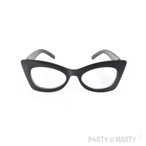 okulary party black czarne