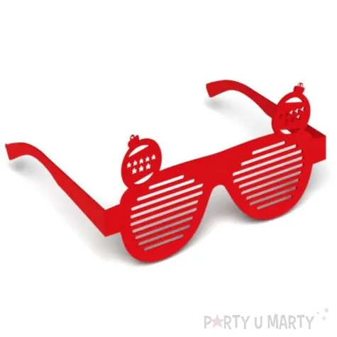 okulary party bombki mix osiem gwiazdek papierowe 6 szt