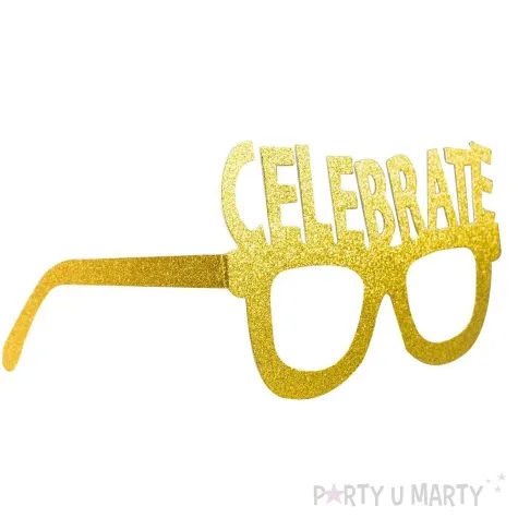 okulary party celebrate brokatowe zloty arpex 4 szt