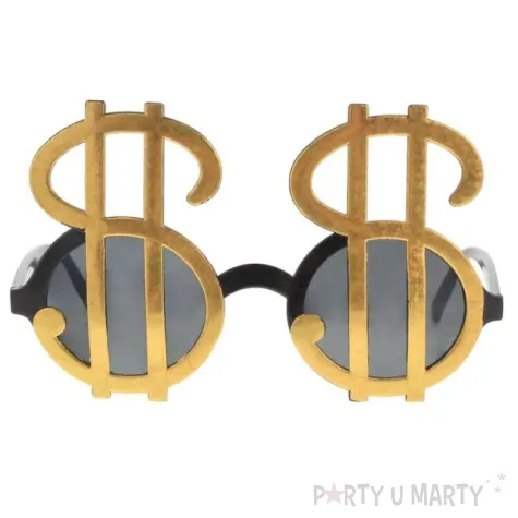 okulary party dolary zlote godan