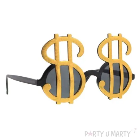 okulary party dolary zlote godan