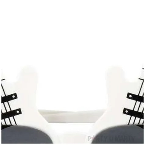 okulary party elektryczne gitary biale boland