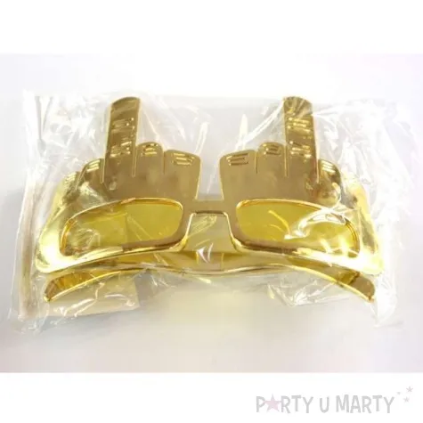 okulary party fuck you zlote tamipol