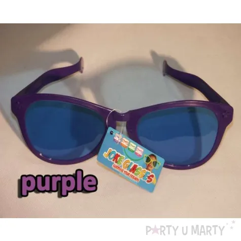 okulary party gigantyczne fioletowe