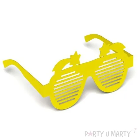 okulary party gwiazdy betlejemskie papierowe 6 szt