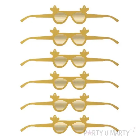 okulary party halloween duszki papierowe 6 szt