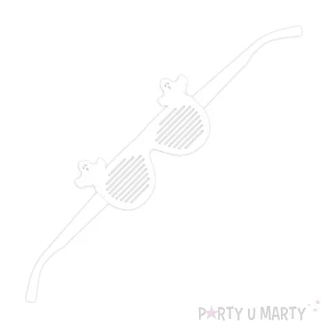 okulary party halloween duszki papierowe 6 szt