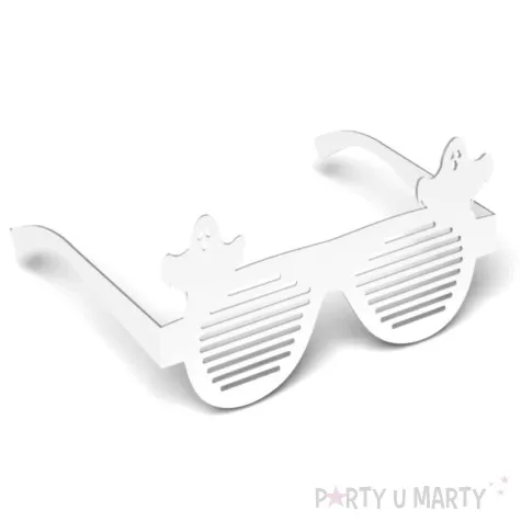 okulary party halloween duszki papierowe 6 szt