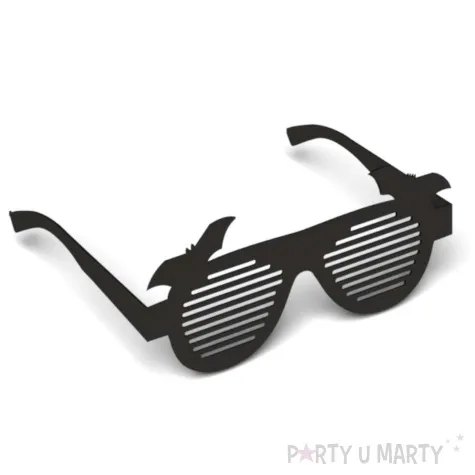 okulary party halloween nietoperze papierowe 6 szt
